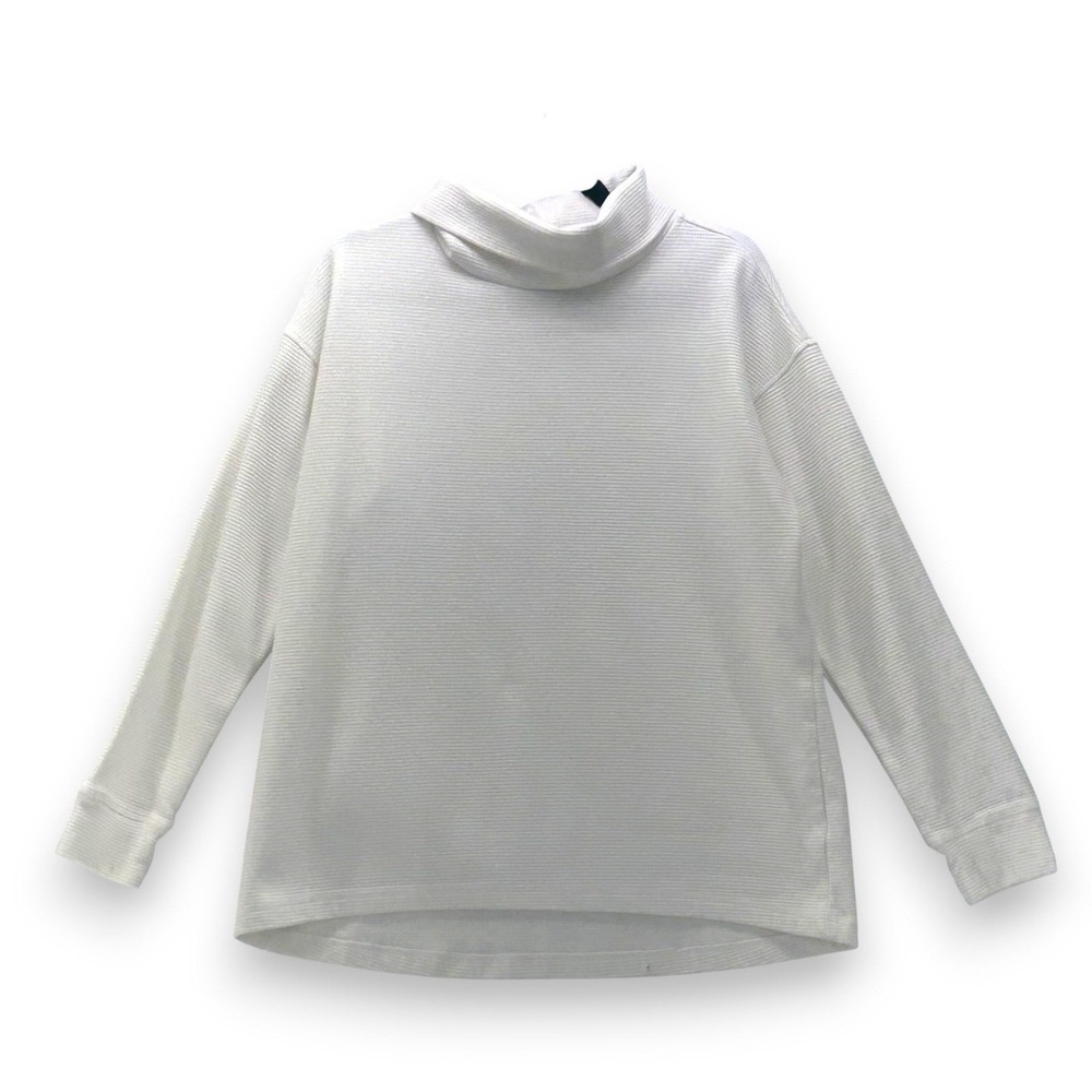 Lands End Turtleneck White Large